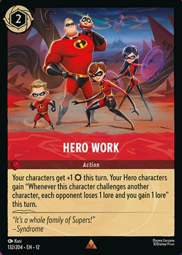 Set12-132 | Hero Work | Rare | Non-Foil