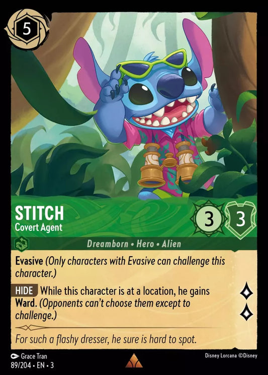 Set 3-089 | Stitch - Covert Agent | Rare