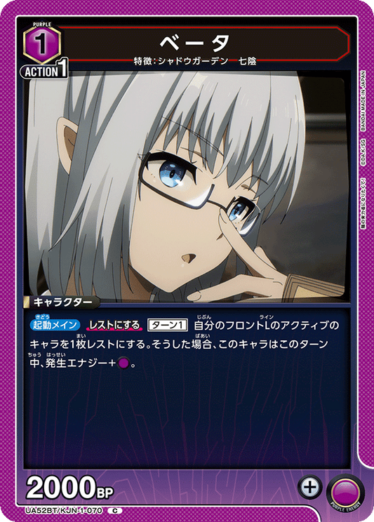 UA52BT/KJN-1-070 | ベータ| C