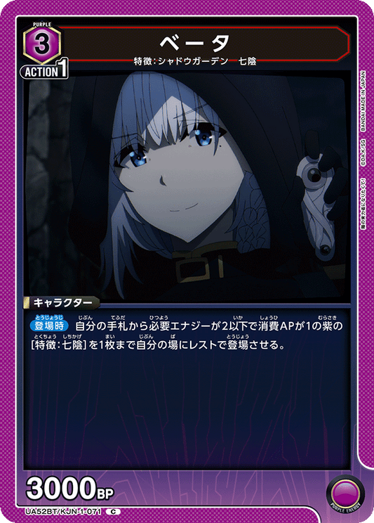 UA52BT/KJN-1-071 | ベータ| C