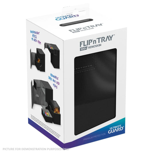 [Ultimate Guard] 100+ Xenoskin Flip n Tray Deck Case Box | Black
