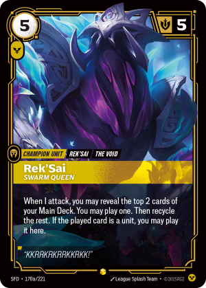 SFD-170a/221 | Rek'Sai, Swarm Queen | Showcase
