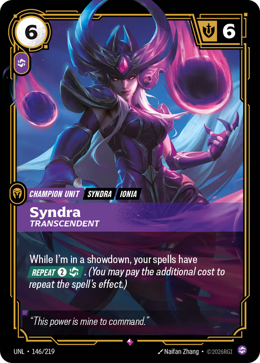 UNL-146/219 Syndra - Transcendent | Rare