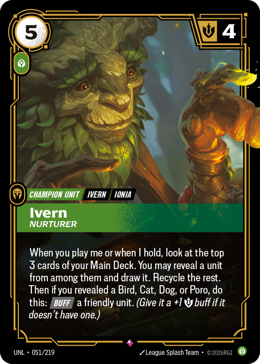 UNL-051/219 Ivern - Nurturer | Rare