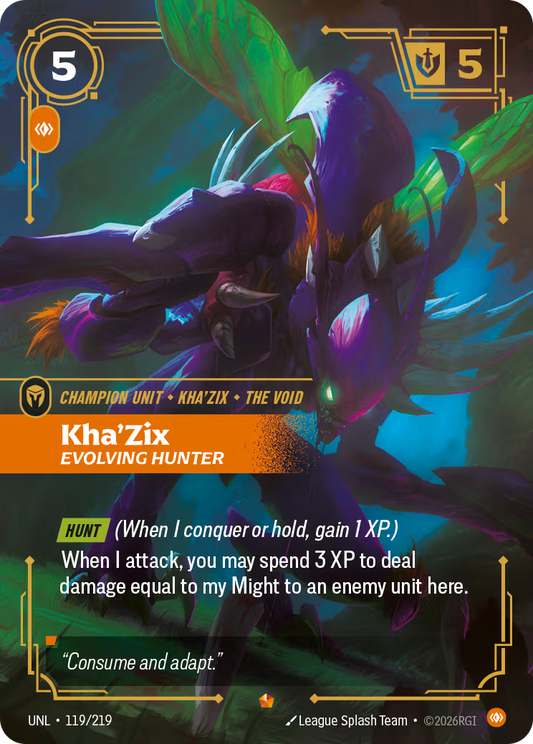 UNL-119/219 Kha'Zix - Evolving Hunter | Epic