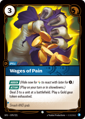 SFD-070/221 | Wages of Pain | Common