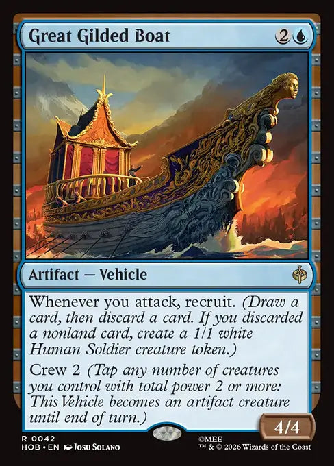 HOB-042 Great Gilded Boat | Rare (EN)