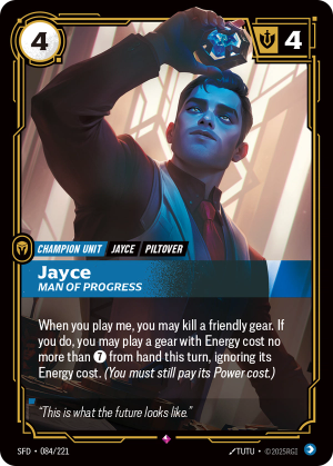 SFD-084/221 | Jayce, Man of Progress | rare
