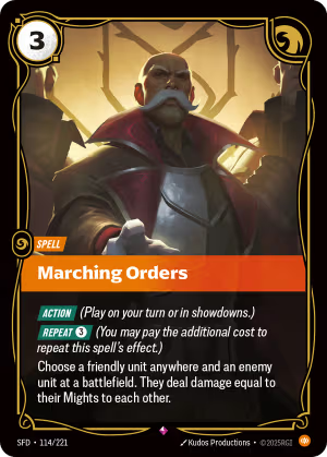 SFD-114/221 | Marching Orders | Rare
