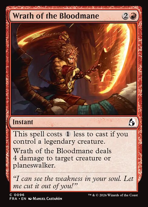 FRA-096 Wrath of the Bloodmane | Common (EN)