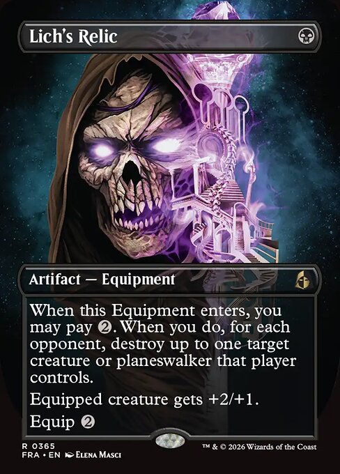 FRA-365 Lich's Relic (Borderless) | Rare (EN)