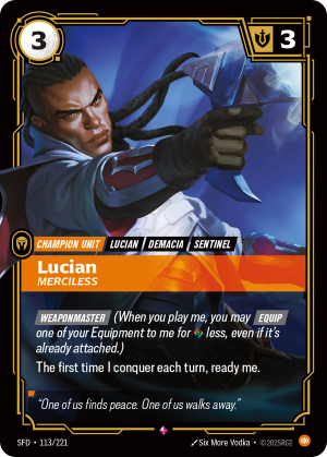 SFD-113/221 | Lucian, Merciless | rare
