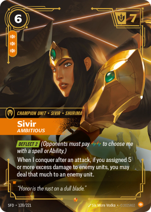 SFD-120/221 | Sivir, Ambitious | epic