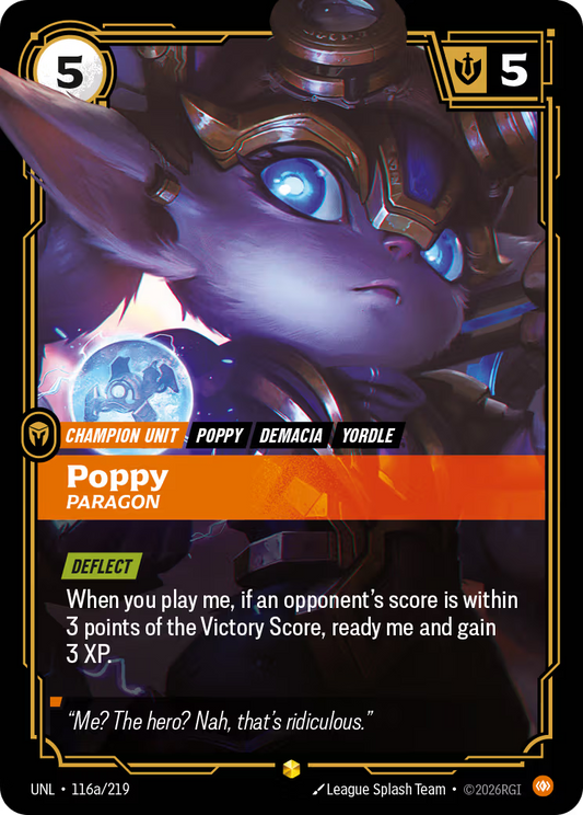 UNL-116a/219 Poppy - Paragon (Alternate Art)| Showcase