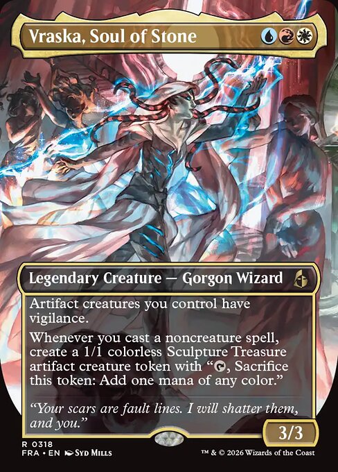 FRA-318 Vraska, Soul of Stone (Borderless) | Rare (EN)