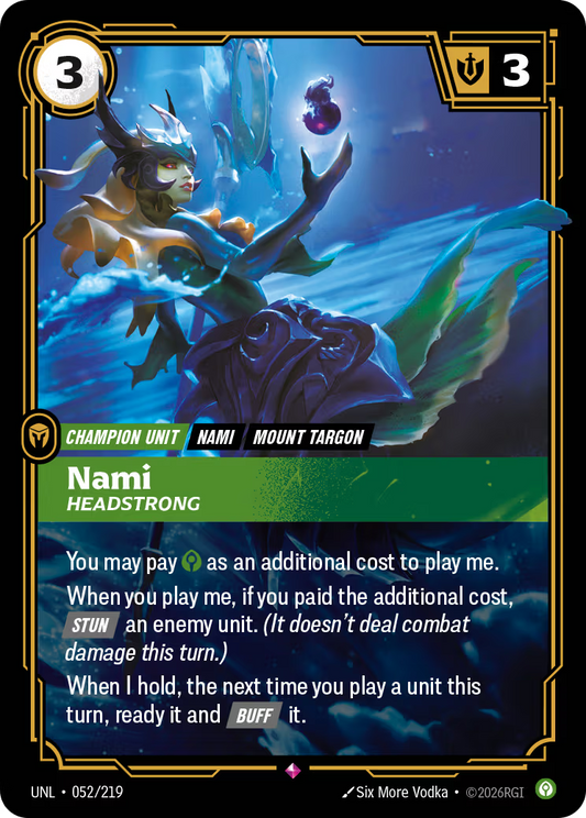 UNL-052/219 Nami - Headstrong | Rare
