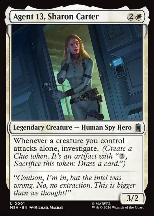 MSH-001 Agent 13, Sharon Carter | Uncommon (EN)