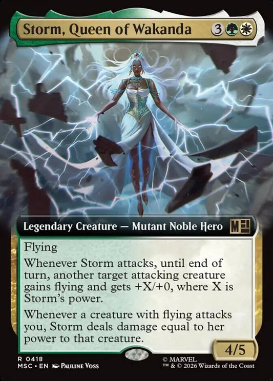 MSC-418 Storm, Queen of Wakanda (Extended Arts) | Rare (EN)