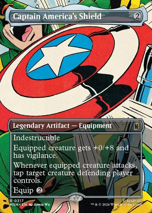 MSH-317 Captain America's Shield (Borderless) | Rare (EN)