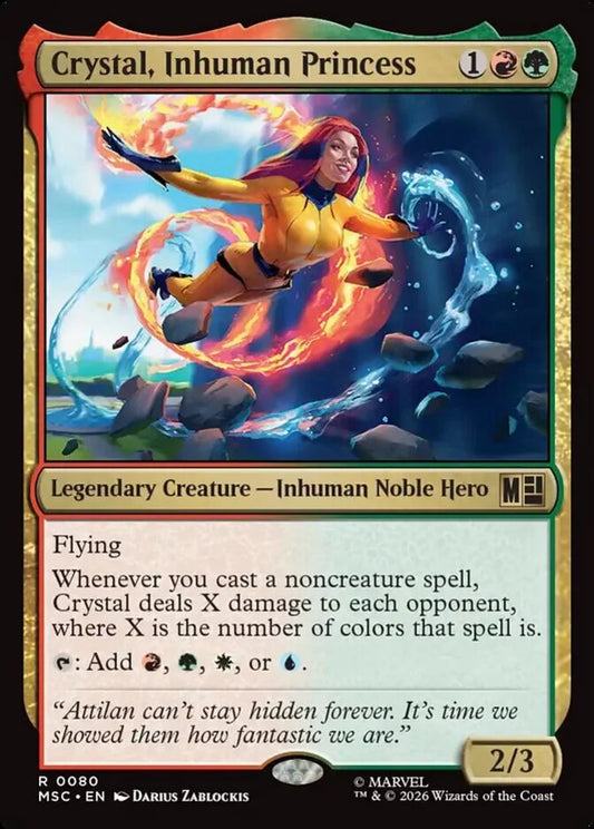 MSC-080 Crystal, Inhuman Princess  | Rare (EN)