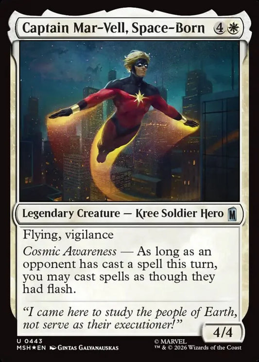 MSH-443 Captain Mar-Vell, Space-Born | Uncommon (EN)
