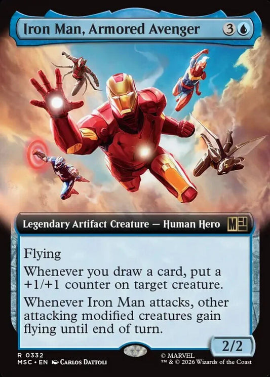 MSC-332 Iron Man, Armored Avenger (Extended Arts) | Rare (EN)