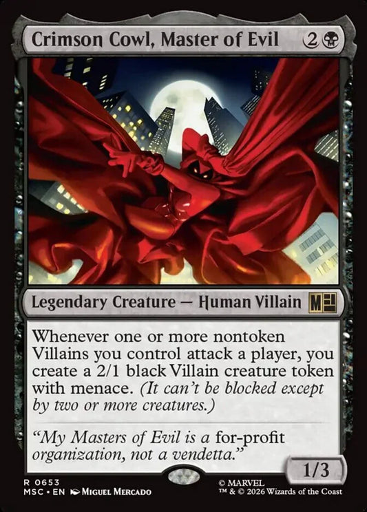 MSC-653 Crimson Cowl, Master of Evil  | Rare (EN)
