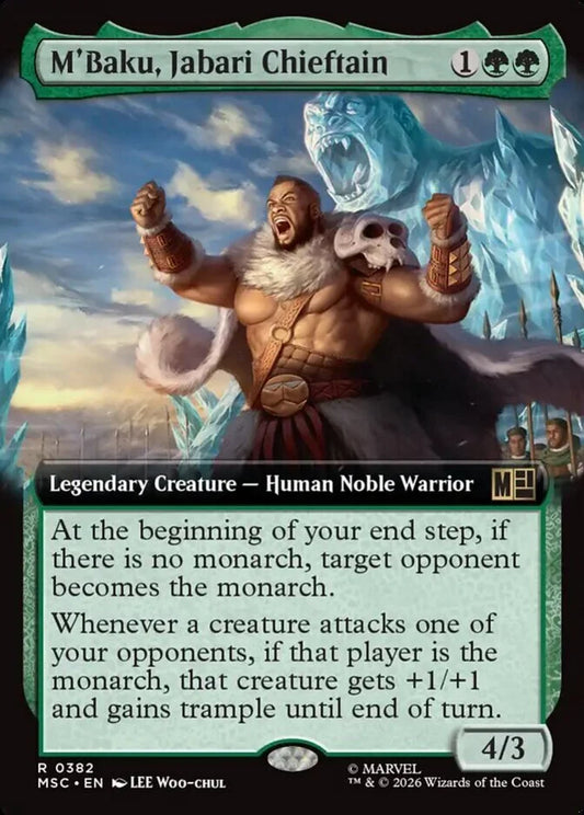 MSC-382 M'Baku, Jabari Chieftain (Extended Arts) | Rare (EN)
