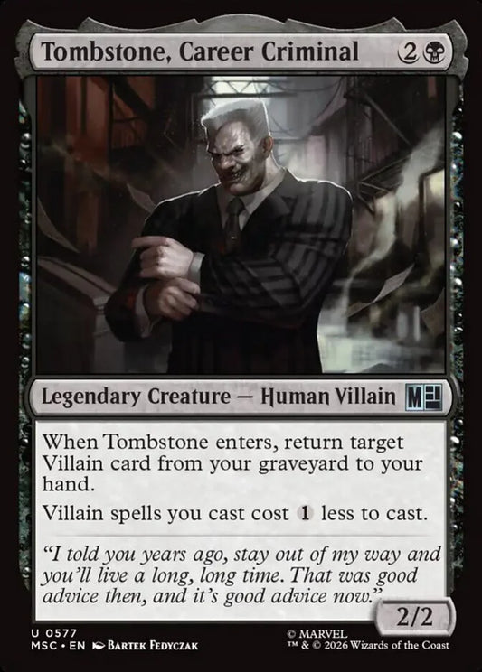 MSC-577 Tombstone, Career Criminal  | Uncommon (EN)
