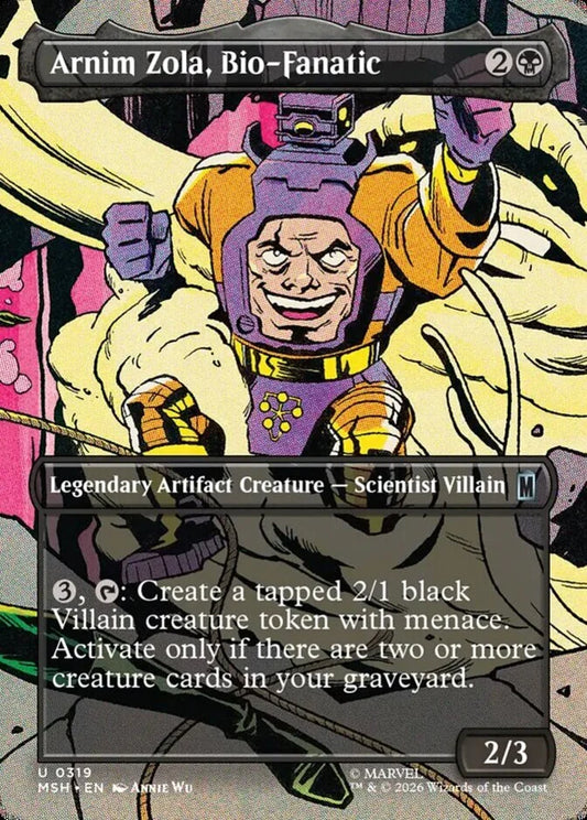 MSH-319 Arnim Zola, Bio-Fanatic (Borderless) | Uncommon (EN)