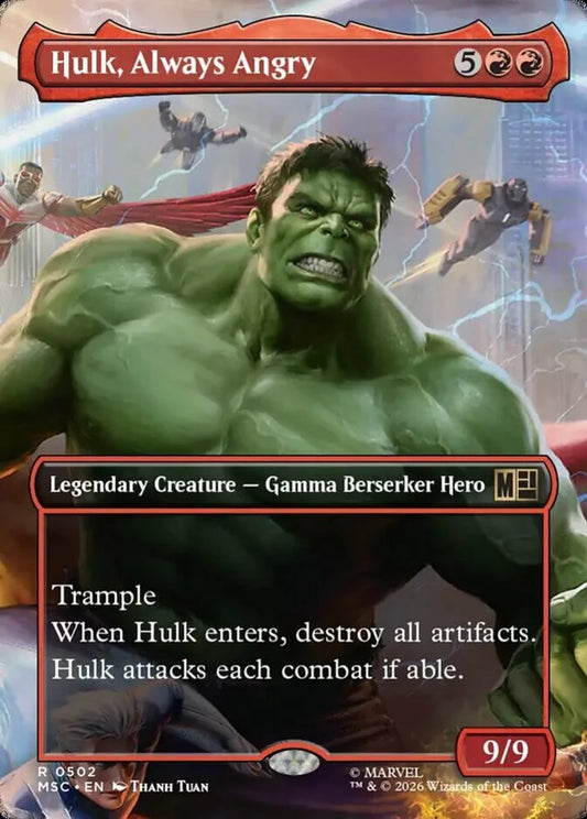 MSC-502 Hulk, Always Angry (Borderless) | Rare (EN)
