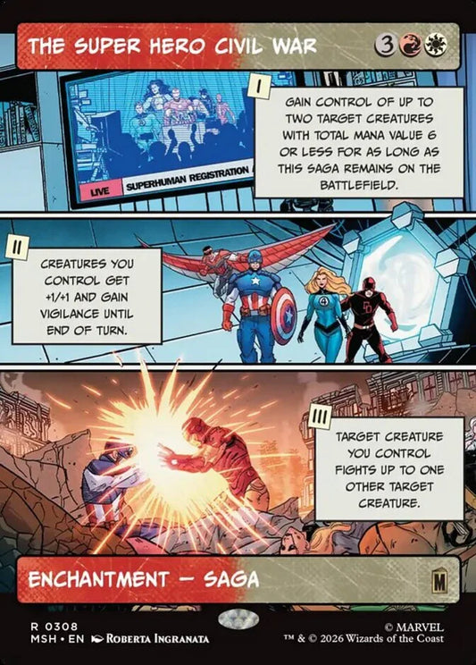 MSH-308 The Super Hero Civil War (Borderless) | Rare (EN)