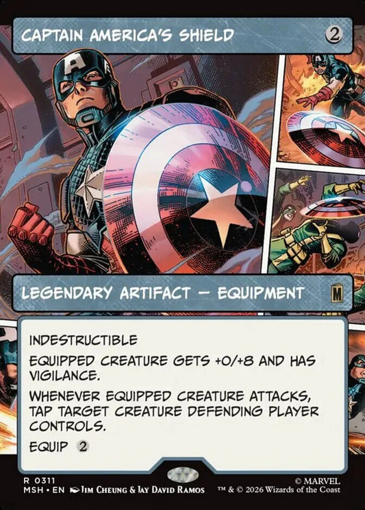 MSH-311 Captain America's Shield (Borderless) | Rare (EN)