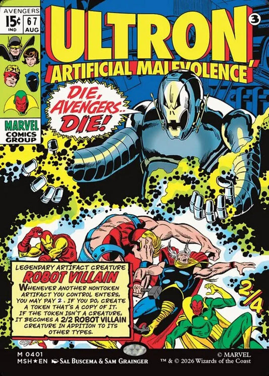 MSH-401 Ultron, Artificial Malevolence (Borderless) | Mythic (EN)