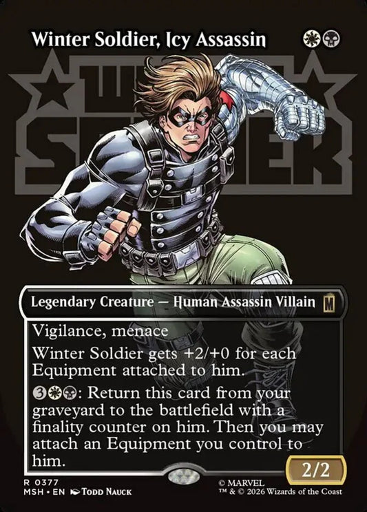 MSH-377 Winter Soldier, Icy Assassin (Borderless) | Rare (EN)