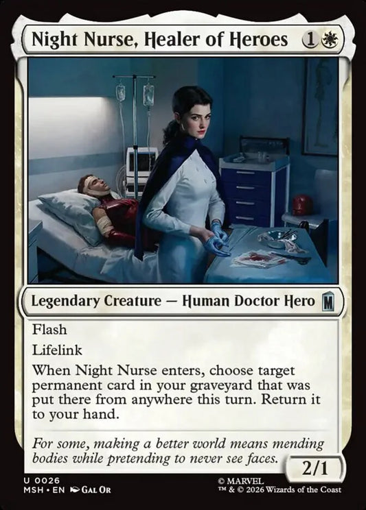 MSH-026 Night Nurse, Healer of Heroes | Uncommon (EN)