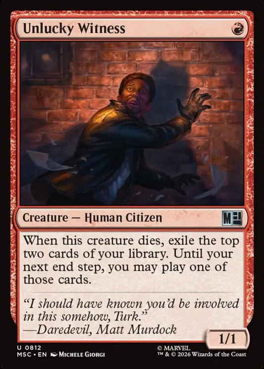 MSC-812 Unlucky Witness  | Uncommon (EN)