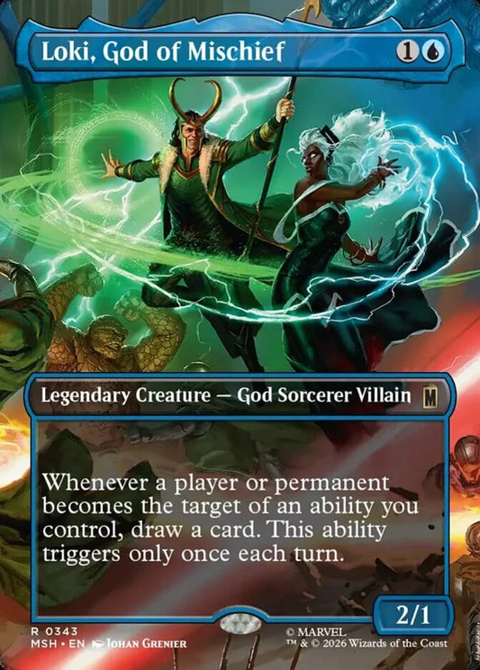 MSH-343 Loki, God of Mischief (Borderless) | Rare (EN)