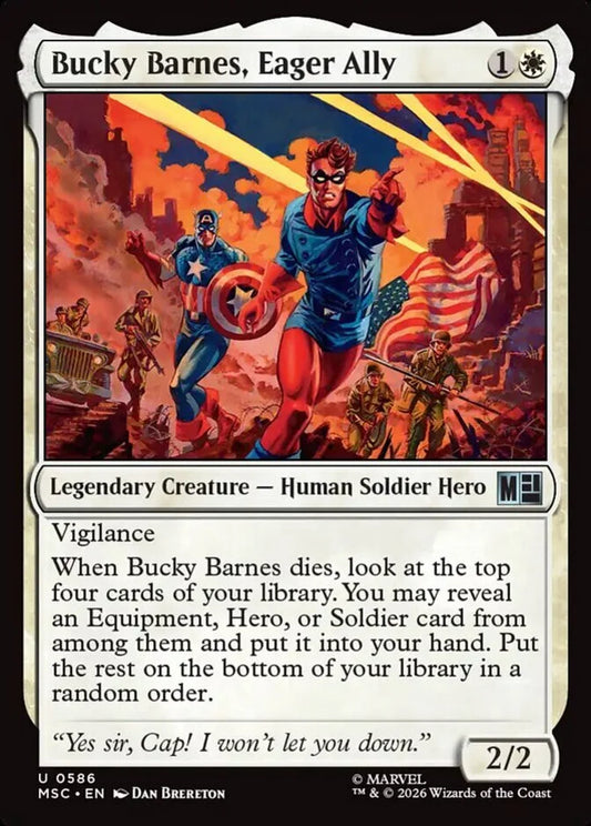 MSC-586 Bucky Barnes, Eager Ally  | Uncommon (EN)