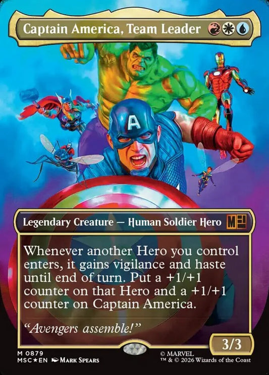 MSC-879 Captain America, Team Leader (Borderless) | Mythic (EN)