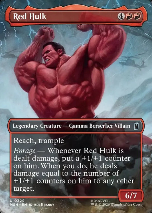 MSH-329 Red Hulk (Borderless) | Uncommon (EN)