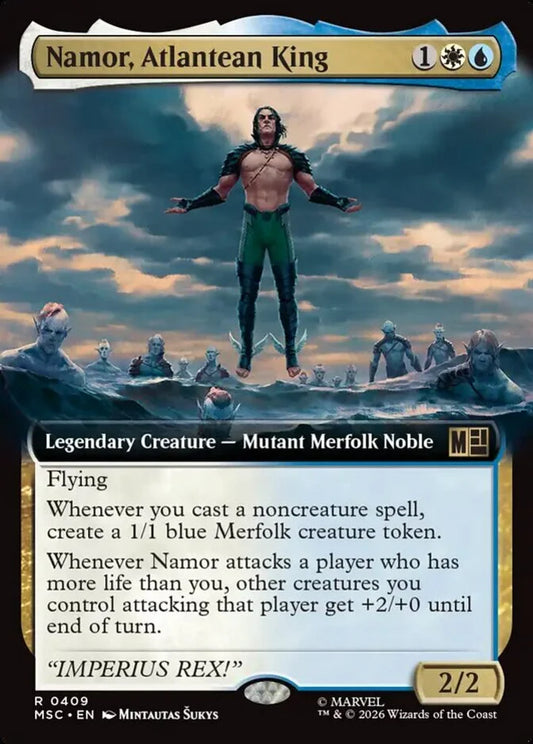 MSC-409 Namor, Atlantean King (Extended Arts) | Rare (EN)