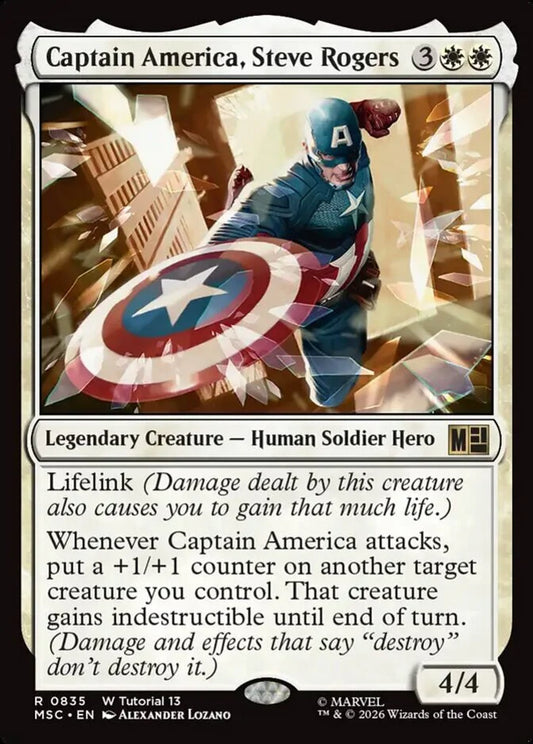 MSC-835 Captain America, Steve Rogers  | Rare (EN)
