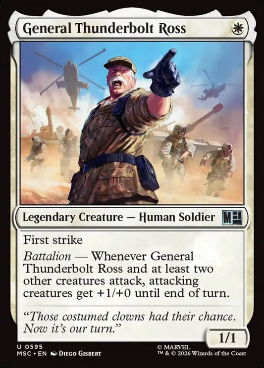 MSC-595 General Thunderbolt Ross  | Uncommon (EN)