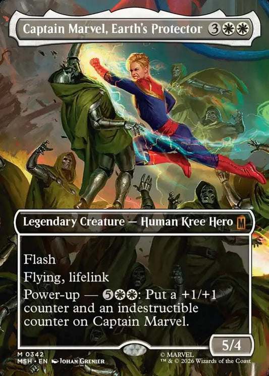 MSH-342 Captain Marvel, Earth's Protector (Borderless) | Mythic (EN)