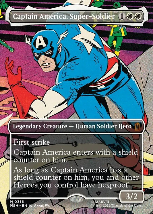 MSH-316 Captain America, Super-Soldier (Borderless) | Mythic (EN)