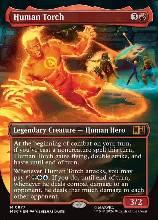 MSC-877 Human Torch (Borderless) | Mythic (EN)