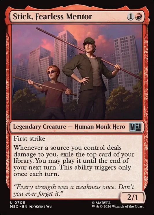 MSC-706 Stick, Fearless Mentor  | Uncommon (EN)