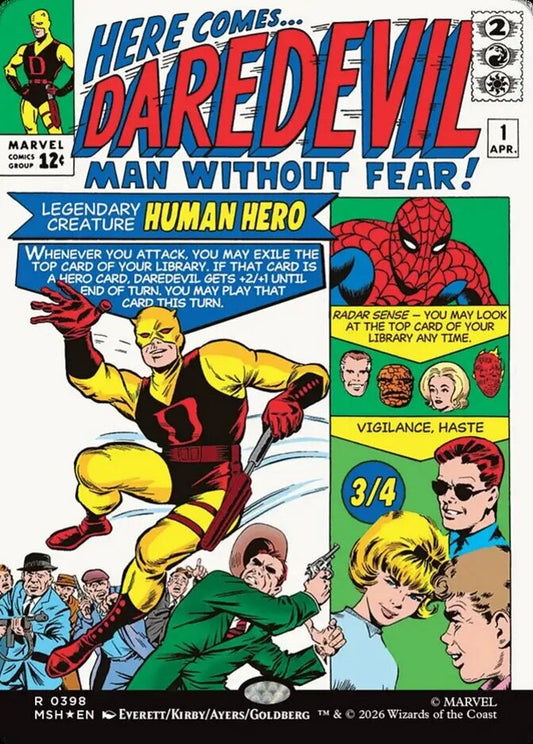 MSH-398 Daredevil, Man Without Fear (Borderless) | Rare (EN)