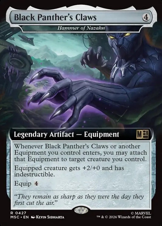 MSC-427 Black Panther's Claws (Extended Arts) | Rare (EN)